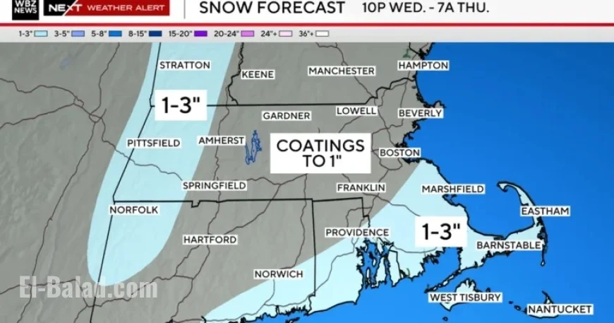 Snowstorm to Disrupt Boston Travel on New Year’s Eve