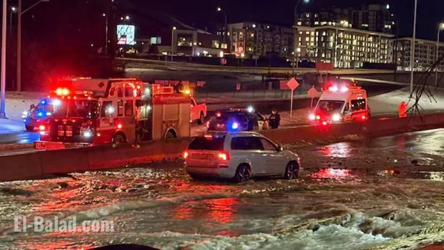 Water Main Break Floods Northwest Calgary, Stranding Cars