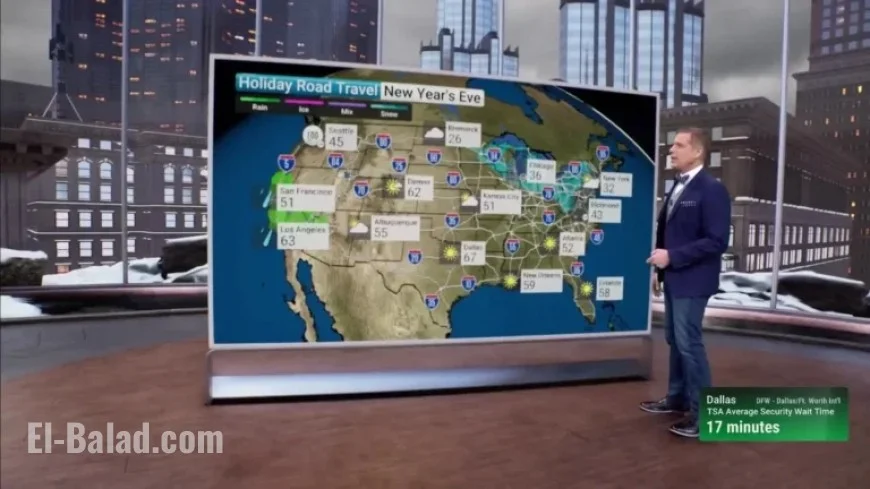 Rain, Snow, and Bitter Cold Expected for NYE Festivities