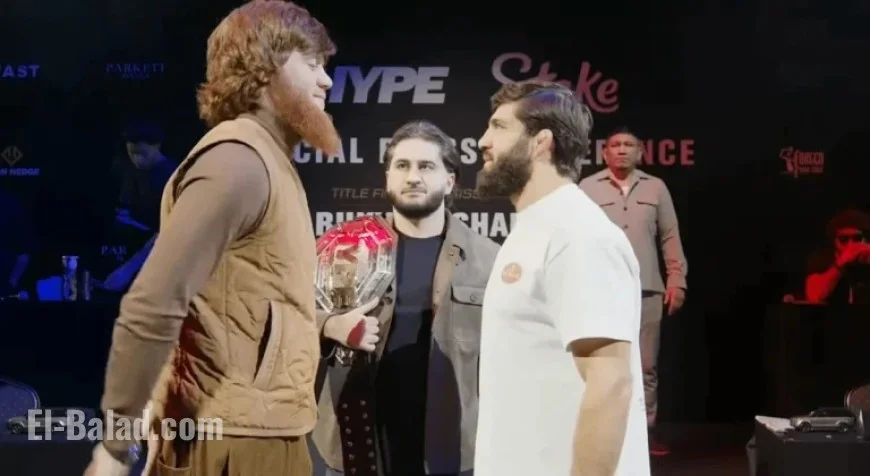 Arman Tsarukyan and Shara Magomedov Intense Staredown Before Hype Fighting Match