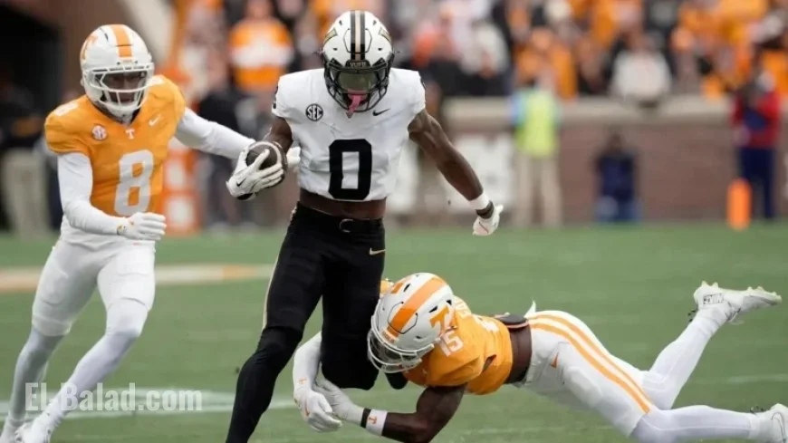 Junior Sherrill Injured, Exits Vanderbilt vs. Iowa ReliaQuest Bowl