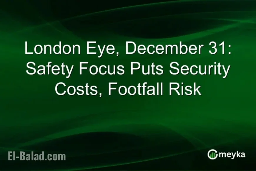Security Costs and Footfall Risk: London Eye Focuses on New Year’s Eve Safety