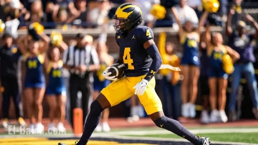 Michigan’s WR Andrew Marsh Changes Number Before Texas Matchup