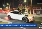 Waymo Autonomous Car Enters Active Fire Scene in Hollywood