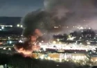 Massive Fire Erupts Near Meadowhall Shopping Centre