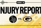 Vikings vs. Packers Week 18 Injury Report 2025