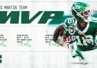 Isaiah Williams Wins 2025 Jets Curtis Martin MVP Award