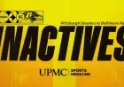 Steelers Announce Week 18 Inactive List Against Ravens