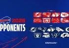 Buffalo Bills Confirm 2026 Opponents List