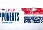 New England Patriots Confirm 2026 Opponent Lineup
