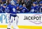Maple Leafs Bench Goaltender Joseph Woll Against Jets