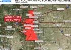 Fire Danger Intensifies Across Colorado Foothills on Tuesday