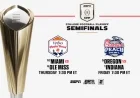 ESPN MegaCast Offers 20+ College Football Playoff Semifinals This Jan. 8-9