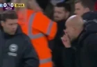Pep Guardiola Clashes with Fabian Hurzeler During Manchester City vs. Brighton Match