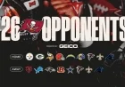 Tampa Bay Buccaneers Confirm 2026 Opponents