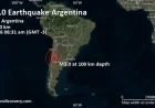 Mild 3.0 Earthquake Hits Tupungato, West of Mendoza, Argentina