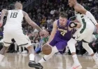 Lakers Edge Bucks 25-24 at First Quarter’s End