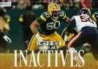 Packers’ Zach Tom Inactive for NFC Wild Card Against Bears