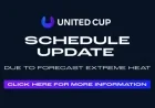 United Cup 2026: Saturday Schedule Revised for Tennis Fans