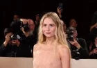 Justine Lupe Stuns in Nearly Nude Dress at 2026 Golden Globes