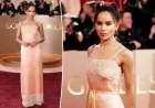 Zoë Kravitz Stuns in Lacy Nightgown Dress at Golden Globes