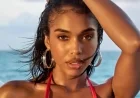 Lori Harvey Stuns in Classic Two-Piece at Seaside Birthday Photoshoot