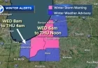 Severe Winter Storm Warning Issued for La Porte County, Indiana Wednesday and Thursday