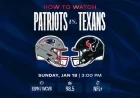 Patriots vs. Texans: Where to Watch or Listen Live