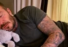 David Beckham Sleeps with Toy Pillow After Dancing with Victoria and Harper