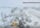 Over 100 Cars in Michigan Highway Pileup; Stranded Drivers Evacuated