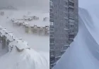 Historic Snowfall Engulfs Kamchatka Towns in Russia