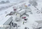 Massive 100-Vehicle Pileup Shuts Down Motorway After Crash