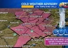 Subzero Wind Chills Impact Tuesday Morning Commute