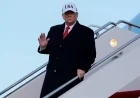 Air Force One Returns After Takeoff on Trump’s Switzerland Trip