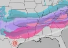 Severe Winter Storm Brings Ice and Snow to South and East