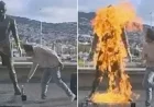 Man Sets Fire to Cristiano Ronaldo Statue in Portugal