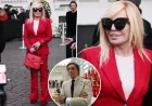 Donatella Versace Honors Valentino with Signature Red Tribute