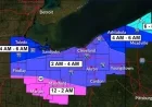 Winter Storm Forecast Sharpens: Northeast Ohio Snowfall Start Time Announced