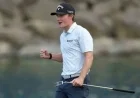 Teen Golfer Blades Brown Trails American Express Leader by One Shot