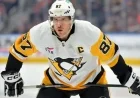 Crosby Leads Penguins Against Canucks Seeking Sweep of 4-Game Road Trip
