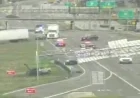 Driver Claims Cut-Off Leads to Hours-Long I-35 Sign Crash Closure