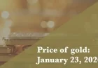 Gold Prices Updated: January 23, 2026