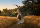 Clydesdale Teams Up with Bald Eagle in Budweiser Super Bowl Ad