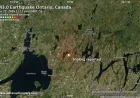 Possible Earthquake Detected Near Lindsay, Ontario Moments Ago