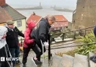 Amputee Conquers Whitby’s 199 Steps for Charity