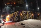 LSU Athletics Rented Bus Skids Off Road Amid Winter Weather