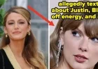 Taylor Swift’s Reaction to Exposed Texts with Blake Lively Revealed