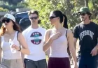 Joey King and Logan Lerman Enjoy Double Date Dog Walk