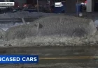 Philadelphia Woman Discovers Car Encased in Ice After Nearby Pipe Burst