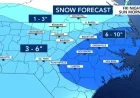 North Carolina Faces Snowfall Saturday with Strong Gusts and Extreme Cold